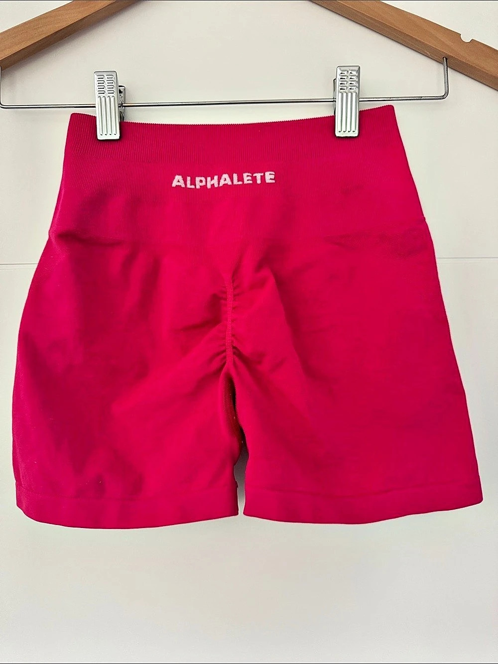 Alphalete Amplify Biker Short Athletic Shorts Pink XS